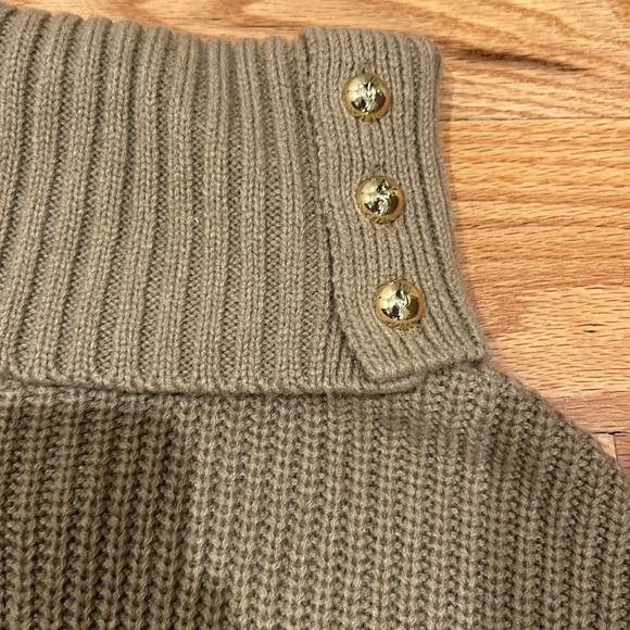 Tan Michael Kors Knit Sweater Poncho - Picture 6 of 9